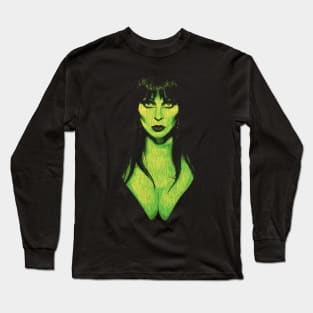 Retro Vintage Elvira Mistress of The Dark Long Sleeve T-Shirt